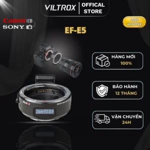VILTROX EF-E5 Ngàm Chuyển Ống Kinh Canon EF/EF-S lên thân máy ảnh Sony E-mount - HÀNG CHÍNH HÃNG