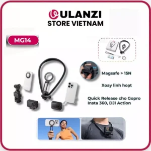 ULANZI MG14 – Giá Đỡ Đeo Cổ Magsafe Cho Điện Thoại & GoPro, Action Cameras