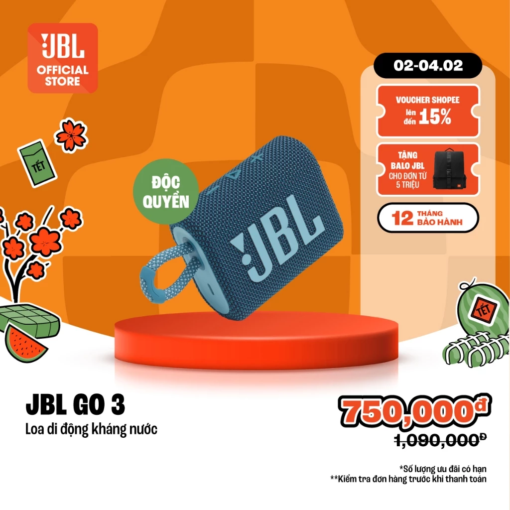 Đánh Giá Loa JBL GO 3: Nhỏ Mà Có Võ, Chống Nước Đỉnh Cao