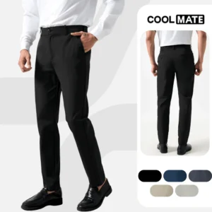 Quần dài nam Kaki Excool co giãn, thấm hút, chống nắng, quần âu chống tia UV Coolmate