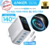[NO BOX] Củ Sạc Nhanh ANKER 70W-140W | 4 cổng sạc nhiều thiết bị cùng lúc | Sạc nhanh Power IQ (A121C - B2697)