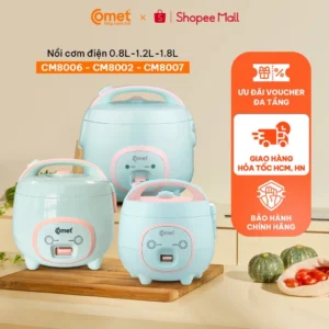 [KHO HCM] Nồi cơm điện con heo Comet dung tích 0.8L - 1.2L - 1.8L