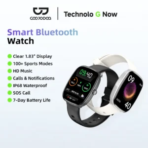Goojodoq Đồng Hồ Thông Minh Theo Dõi Sức Khỏe, Đo Nhịp Tim/Huyết Áp, Bluetooth 5.3 Gọi Điện