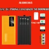 Bộ sạc Container 50.000MAH, công suất 120W, 4 cổng USB, sạc nhanh PD 20W, bảo hành 6 tháng - AUDIO365