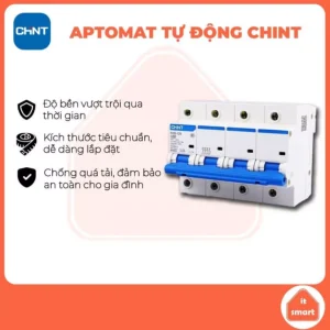 Aptomat Chint, CB Chint, cầu dao Chint NXB125 độ chuẩn xác cao, bảo vệ an toàn cho gia đình bạn, chất lượng
