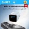 Sạc Nhanh Anker Nano 45W (A121D) - Màn Hình Thông Minh, Phích Gập Tiện Lợi
