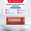 Bàn phím cơ có dây Veekos K75 Wined Red - Hot Swappable - LED RGB BH 12 tháng