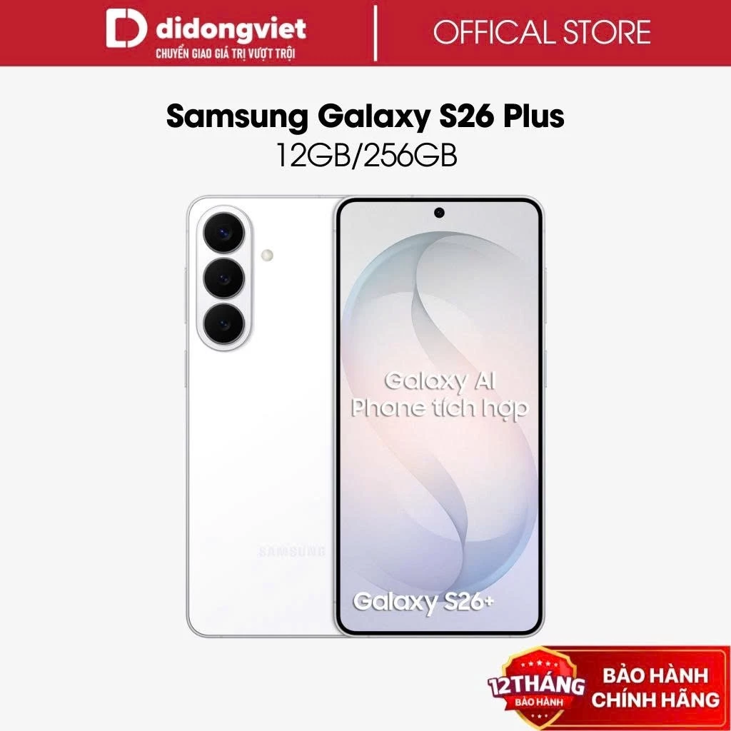 Điện thoại Samsung Galaxy S26 Plus 5G 12GB | 256GB, 6.9" 120Hz - Exynos 2600 - 5000m - BH 1 năm