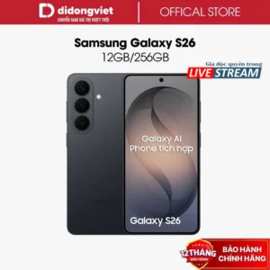 (KOL) Điện thoại Samsung Galaxy S26 5G 12GB | 256GB. Màn hình 6.3" 120Hz - Exynos 2600 (2nm) - BH 12 tháng