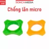 Chống lăn micro karaoke, chất liệu cao su dẻo (1 cặp màu ngẫu nhiên)
