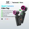 Goojodoq Quạt Camera 2in1 Xoay 180° Màn Hình 1.3" 100 Cấp Gió Hàng Chính Hãng quạt tuabin tốc độ cao