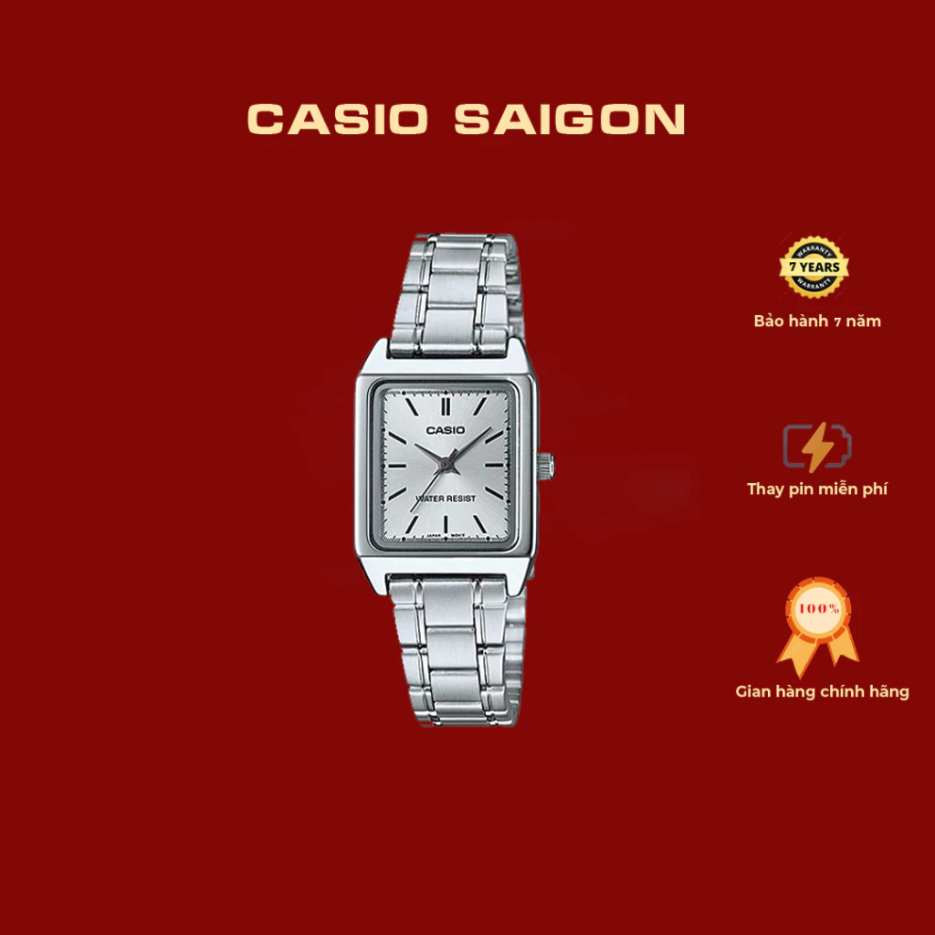 (Chính Hãng) Đồng Hồ Casio Nữ Vintage LTP-V007D-7E Size 31x22mm - Bảo Hành 7 Năm