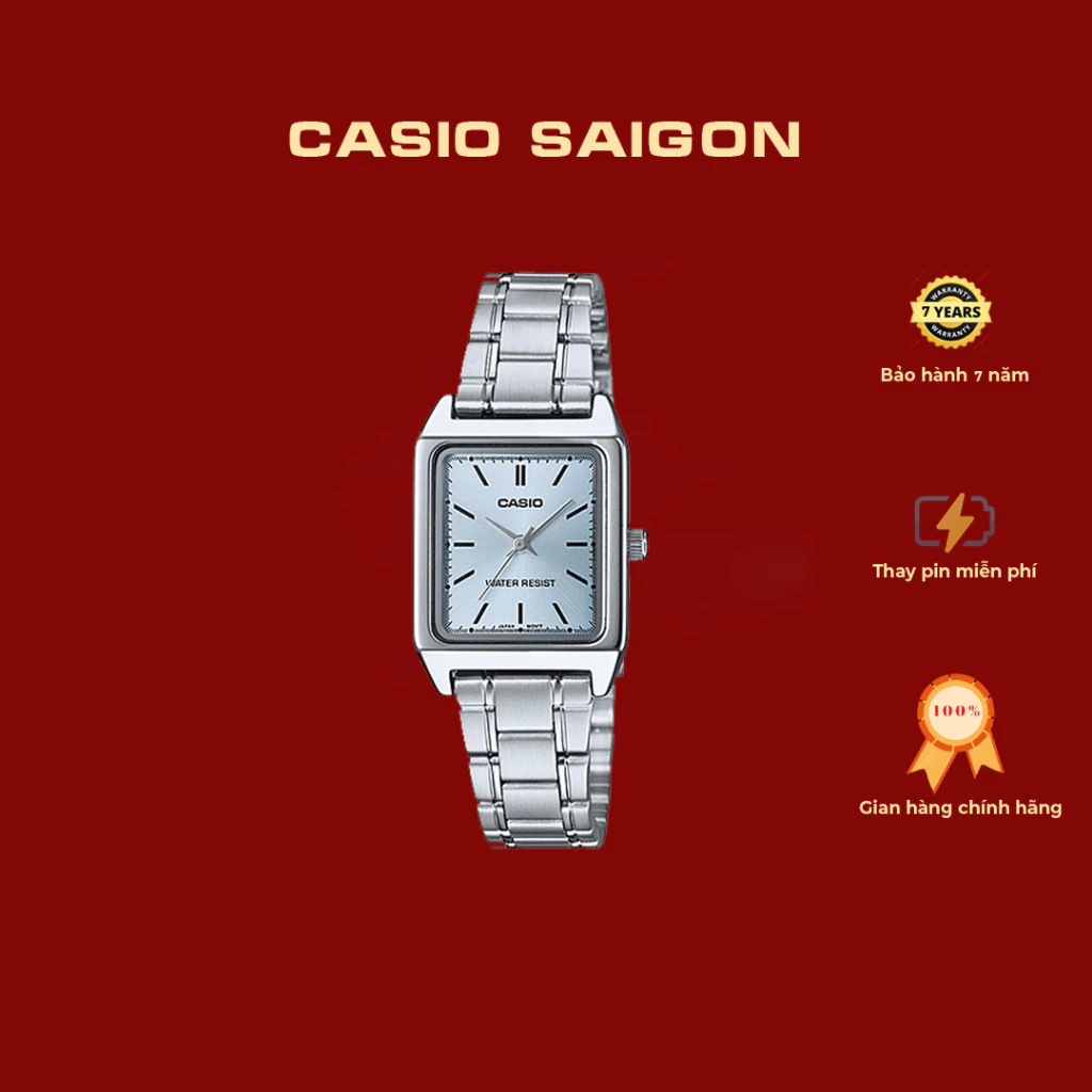 (Chính Hãng) Đồng Hồ Casio Nữ Vintage LTP-V007D-2E Size 31x22mm - Bảo Hành 7 Năm
