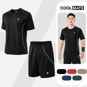 [TẶNG TẤT]Set bộ đồ quần áo thể thao nam pickleball FlexLine Active Thoáng khí thấm hút tốt Coolmate