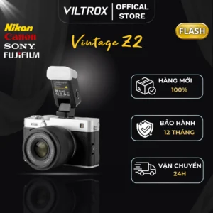 VILTROX Vintage Z2 Mini TTL On-Camera Flash, Xoay 65° - HÀNG CHÍNH HÃNG