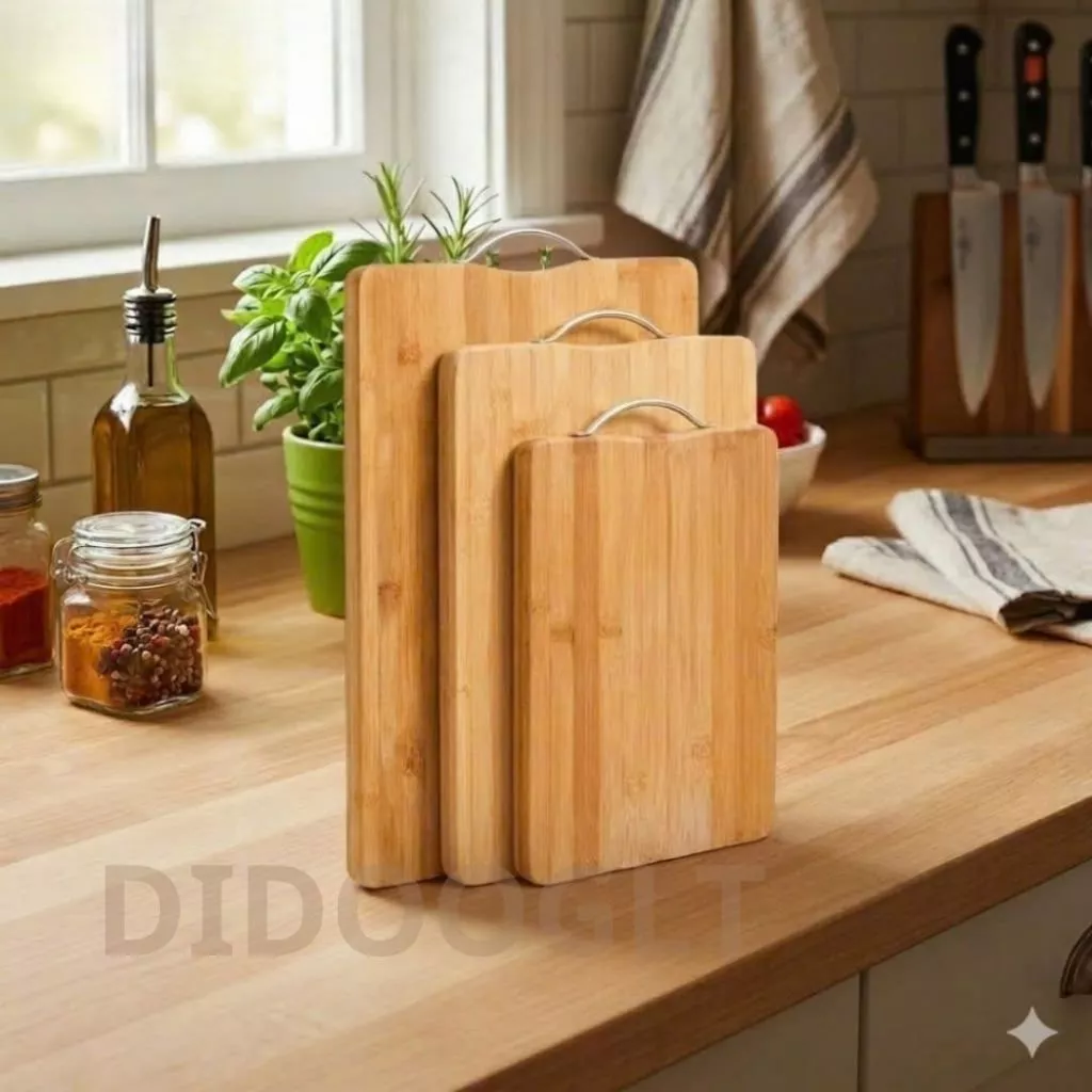 Thớt Gỗ Nhật Kháng Khuẩn Chống Nấm Mốc An Toàn Khi Sử Dụng Size 34*24cm - DIDOOGLT