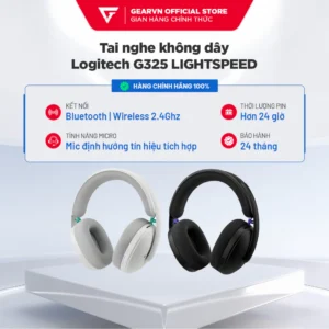 Tai nghe không dây Logitech G325 LIGHTSPEED White/ Black BH 24 Tháng