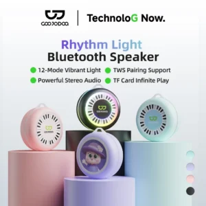 Loa Bluetooth GOOJODOQ 8W Tự Động Kết Nối, RGB 12 Chế Độ, TF Card, Sạc Type-C, Siêu Gọn