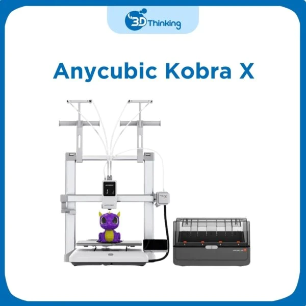 Máy In 3D FDM Nhiều Màu Anycubic Kobra X, Dễ Sử Dụng Cho Người Mới & Kinh Doanh