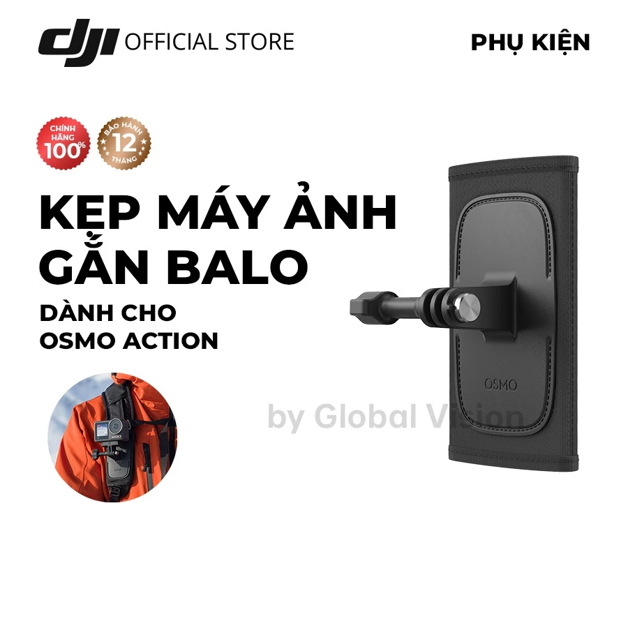 Phụ kiện kẹp balo gắn máy ảnh DJI dành cho Osmo Action camera hành động cao cấp chính hãng