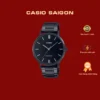 (Chính Hãng) Đồng Hồ Nam Casio MTP-VT01B-1B Dây Kim Loại Đen Size 40mm - Bảo Hành 7 Năm