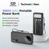 Sạc Dự Phòng 9 Cổng GOOJODOQ 20000mAh - Cáp Tích Hợp Sẵn, Sạc Nhanh PD, Có Màn Hình Số