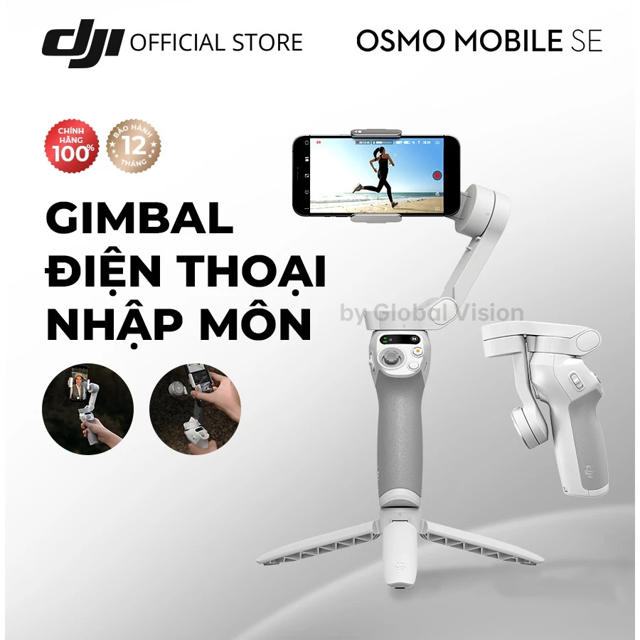 Gimbal chống rung điện thoại DJI Osmo Mobile SE gọn nhẹ theo dõi khuôn mặt (DJI OM SE)