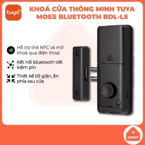 Khoá thông minh Tuya Moes bluetooth BDL-L5 hỗ trợ thẻ từ và điều khiển qua ứng dụng