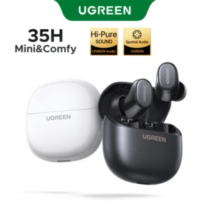 Tai nghe UGREEN Dots Bluetooth 6.0TWS Hỗ trợ 2 Mic Bộ mã âm thanh AAC/SBC Âm thanh âm thanh Hi-Pure Âm thanh không gian