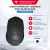 Chuột không dây Logitech M331 Silent Black BH chính hãng 12 tháng