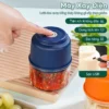 Máy xay mini đa năng không dây - Máy xay thịt, tỏi, ớt, rau củ mini cầm tay, sạc tích điện