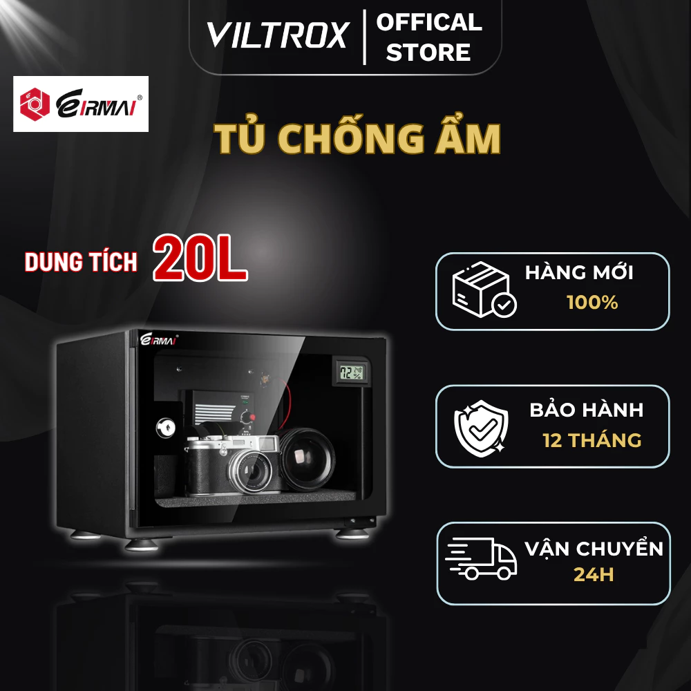 Tủ Chống Ẩm Máy Ảnh EIRMAI MRD-21 Dung Tích 20L - HÀNG CHÍNH HÃNG