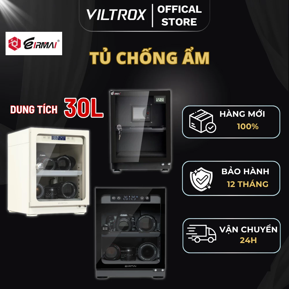 Tủ Chống Ẩm Máy Ảnh EIRMAI MRD-30 Dung Tích 30L - HÀNG CHÍNH HÃNG