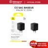Củ Sạc Nhanh Nhỏ Gọn Baseus Palm 1C 20W - Siêu Nhỏ Gọn, Chuẩn PD - Hàng Chính Hãng