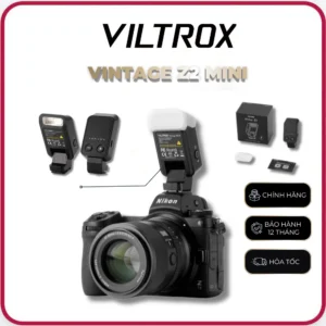 VILTROX VINTAGE Z2 MINI - Đèn Flash Máy Ảnh VILTROX Z2 Có TTL - Hàng Chính Hãng