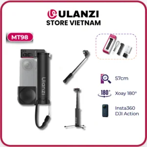ULANZI MT98 - Gậy Selfie Kiêm Tripod Kéo Dài 57cm, Xoay 180° Cho Insta360, DJI Action