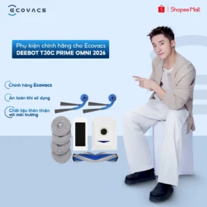 Phụ kiện chính hãng cho Ecovacs Deebot T30C Prime Omni 2026 | Chổi cạnh | Chổi chính | Giẻ lau | Bộ lọc | Túi rác