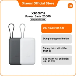 Pin sạc dự phòng Xiaomi Power Bank 20000mAh (Integrated Cable)