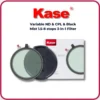 Kính lọc KASE Variable ND & CPL & Black Mist 1.5-8 stops 3-in-1 Filter
