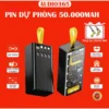 Sạc điện thoại 120W dung lượng 50.000mAh, sạc nhanh PD 22.5W, kèm 4 cáp sạc, có đèn led - AUDIO365