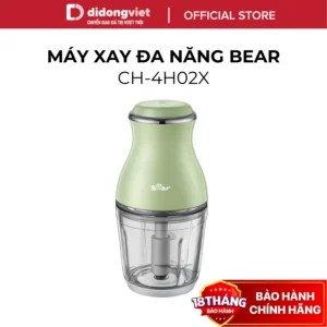 Máy Xay Thực Phẩm Đa Năng Bear CH-4H02X (QSJ-B02X5) - Cối Thủy Tinh, Công Suất 200W- Hàng Chính Hãng