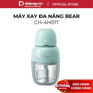 Máy Xay Ăn Dặm 0.3L Bear QSJ-B01P1 (CH-4H01T) - Cối Thủy Tinh, 3 Lưỡi Dao Sắc Bén - Hàng Chính Hãng