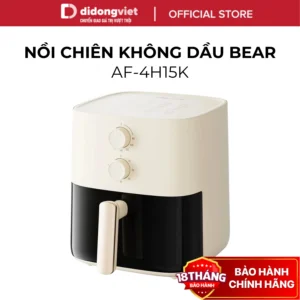 Nồi Chiên Không Dầu Bear 5L AF-4H15K (QZG-J15M1) - Công Suất 1500W, Hẹn Giờ - Hàng Chính Hãng