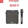 ACNOS QUAD 8 Loa chính hãng, giá bán vượt thời gian, bluetooth karaoke mini di động SONCAMEDIA, Kèm 1 micro