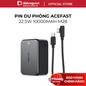 Pin Sạc Dự Phòng ACEFAST M28 - 10000mAh, Sạc Nhanh 22.5W, Kèm Cáp Sạc - Hàng Chính Hãng