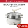 Nồi Lẩu Nướng Điện Đa Năng Bear DHG-C40W2 (HP-4H40D) - Đế Tách Rời, Tiết Kiệm Điện - Hàng Chính Hãng