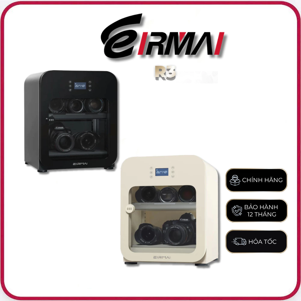 EIRMAI R3 - Tủ Chống Ẩm EIRMAI 30L Màn Hình Cảm Ứng, Khóa Cơ Số - Hàng Chính Hãng
