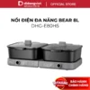 Nồi Điện Đa Năng 8L Bear DHG-E80H5 (HP-5H80M47) - 2100W, Khay Tháo Rời, Chống Dính - Hàng Chính Hãng