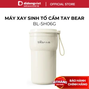 Máy Xay Sinh Tố Cầm Tay Bear 0.3L LLJ-K06F7 (BL-5H06G) - 50W, Lưỡi 10 Cánh - Hàng Chính Hãng