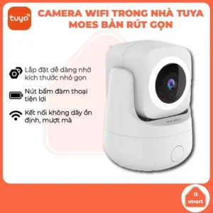 Camera An Ninh Trong Nhà MoesHouse 3MP - Camera Tuya Wifi Xoay 360, Đàm Thoại 2 Chiều